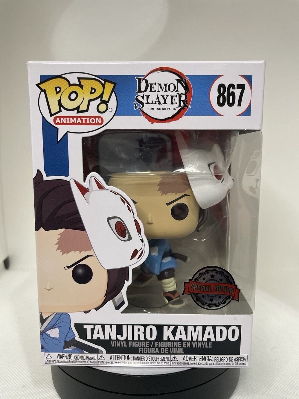 Funko Pop Tanjiro 873 Special Edition Demon Slayer W Pop Protector
